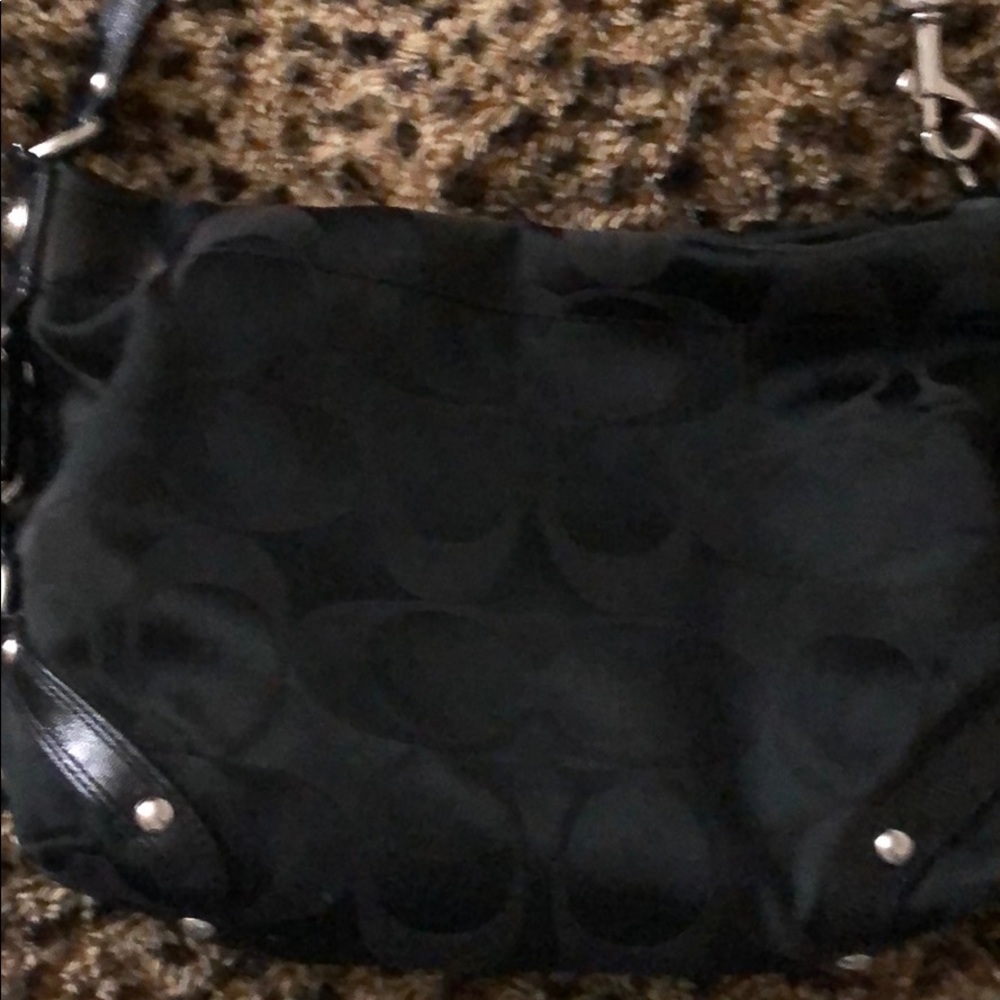 Black coach purse
